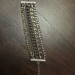Jenny Bird Gold and Silver Chain Bracelet